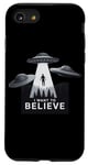 iPhone SE (2020) / 7 / 8 I Want to Believe UFO Alien Abduction Funny Alien Lover Area Case