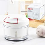 Mini Food Chopper Processor Manual Handheld Food Cutter/Mincer/Blender, Onion/Meat/Ginger/Fruit/Garlic Chopper