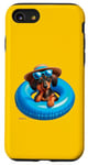 Coque pour iPhone SE (2020) / 7 / 8 P.D.Moreno Flotteur gonflable pour piscine Motif teckel