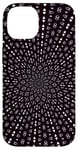 Coque pour iPhone 14 Rayons lumineux motif milieu du siècle blanc sur noir