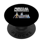 Technicien de laboratoire drôle professionnel de laboratoire médical PopSockets PopGrip Interchangeable