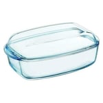 Plat de cuisson en pyrex avec couvercle transparent 466A000 7043