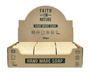 Faith In Nature Natural Fragrance Free Hand Soap Bar Box Set, Sensitive, Vegan & Cruelty Free, No SLS or Parabens, 18 x 100g