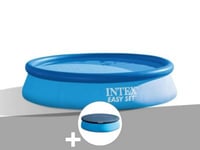 Kit piscine autoportée Intex Easy Set 3,05 x 0,61 m (avec filtration) + Bâche de protection