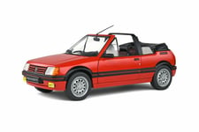 Peugeot 205 cabriolet 1.6 CTi Phase 1 Rouge de 1989 au 1/18 de SOLIDO S1806201