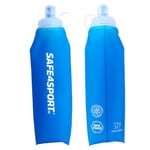 SAFE4SPORT Soft Flask 750 ml bleu - gourde pliable - gourde en TPU souple - gourde de sport souple