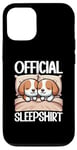 iPhone 12/12 Pro Official Sleepshirt Beagle Lover Funny Lazy Nap Dog Pajama Case