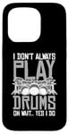 Coque pour iPhone 15 Pro Drums Instrument Funny Playing Musical Leçon