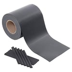 SONGMICS GPJ100GY Film Brise-Vue en PVC avec 50 Clips de Fixation Anthracite 100 m x 19 cm