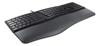 CHERRY – KC 4500 Ergo keyboard, ergonomic designed keyboard, black (JK-4501PN-2)