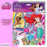 Disney Princess Reward Chart - Wipe Clean - Reward Stickers for Good Behaviour