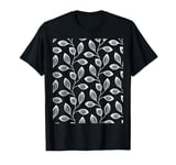 Climbing Vine Leaves White Cut Out T-Shirt