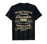 24th Birthday Gifts For Men Myth Legend Of December 1999 T-Shirt