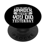 Citation d'entraînement de motivation pour les amateurs de fitness PopSockets PopGrip Adhésif