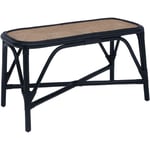 Chillvert - Banc Bout de Lit en Rotin Naturel Parma 78x73x43 cm avec Design en Osier Bicolore Noir et Marron