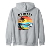 My Heart Belong To The Sea Beach Lifestyle Zip Hoodie