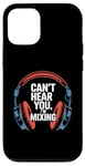 Coque pour iPhone 12/12 Pro Casque DJ ingénieur du son studio de mixage amateur de musique