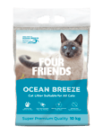 FourFriends Cat Litter Ocean Breeze 10 kg - Havsbris