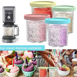 4Pcs 24oz Ice Cream Pints Cups Plastic CREAMI Maker Jars Dishwasher Safe   Home