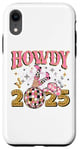 iPhone XR Howdy 2025, new year, 2025, cowgirl, gold silver pink Case