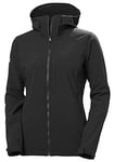 Helly Hansen Womens Paramount Hood Softshell Jacket, M, Black