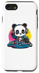 Coque pour iPhone SE (2020) / 7 / 8 Panda DJ mixant des mélodies colorées