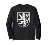 CZECH REPUBLIC LION SYMBOL CZECHIA COAT OF ARMS FLAG SHIELD Long Sleeve T-Shirt