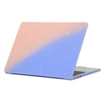 MacBook Air 13 M3 / Air 13 M2 (2024/2022) - Glitter stötsäkert skal för fram och bak - Rosa / Blå