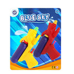 BLUE SKY - 2 Pistolets À Eau - Jeu de Plein Air - 048027 - Multicolore - Plastique - 15 cm - Jouet Enfant - Jeu de Plage - Piscine - À Partir de 3 Ans