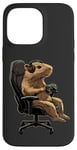 Coque pour iPhone 14 Pro Max Capybara Gamer Casque de jeu vidéo pour adolescents et joueurs de jeux