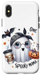 Coque pour iPhone X/XS Spooky Mama Ghost Halloween Boo Automne Halloween Fantôme