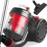 Powerful Cylinder Vacuum Cleaner Hoover Bagless Lightweight Compact Vac Dust 2L