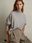 Reiss Alicia Wool Cashmere Blend Funnel Neck Jumper