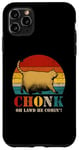 Coque pour iPhone 11 Pro Max Chonk Balance de chat Meme Oh Lawd he coming Vintage Cats Memes