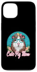 Coque pour iPhone 13 Maman de cochon d'Inde pour les propriétaires de cochons d'Inde éleveurs de cochons d'Inde