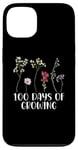 iPhone 13 Funny 100 Days Of Growing Teacher 100 day School Kids Flower Case