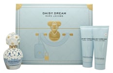 MARC JACOBS DAISY DREAM GIFT SET 50ML EDT + 75ML BODY LOTION + 75ML SHOWER GEL