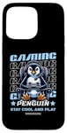 iPhone 15 Pro Max Gaming Penguin Video Game Graphic For Men Boys Women Kids Case