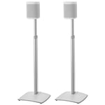 Sanus WSSA2-W2 Height Adjustable Wireless Speaker Stand in Pair for SONOS ONE PLAY: 1 and PLAY: 3 - White