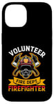 Coque pour iPhone 14 Emblème de pompier Brave Hero Fire Dept