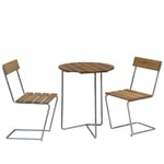 Stol 1/6B cafégrupp teak/varmförzinkad