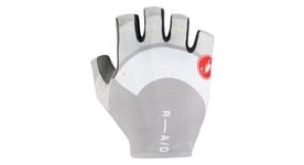 Gants courts unisexe castelli competizione 2 gris