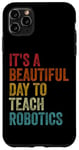 iPhone 11 Pro Max Vintage Robotics Instructor Inspiring Young Innovators Retro Case