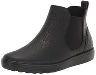 ECCO Women's Soft 7 Chelsea Boots, Black, 4 UK