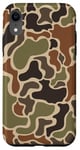 Coque pour iPhone XR Camouflage vert forêt marron canard camouflage chasse