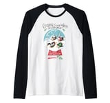 DreamWorks Madagascar Penguins Crashing Through the Snow Raglan Baseball Tee