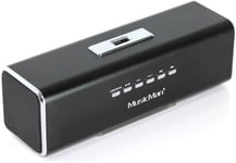 Enceinte portable MA Soundstation - Son stéréo - Radio FM, lecteur MP3, USB, AUX / Line-In, prise en charge de la carte MicroSD - Temps de lecture 6 heures - Idéal pour voyager (Noir).[G211]