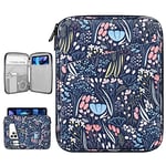 Dadanism 9-11 Pouces Tablette Housse Pochette pour iPad Air 11" 2024, iPad 9/8/7e Gén 10,2, iPad Pro 11 M4 M2 2024-2018, iPad Air 5/4 10,9, iPad 10e Gén 10,9, Galaxy Tab A8/A9+/S9 FE, Nuit Bleu