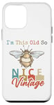 Coque pour iPhone 12 mini I'm This Old So Be Nice Bumblebee Vintage Bee Homme Femme