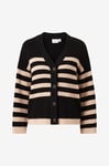 Vila - Cardigan viChing V-neck L/S Knit Cardigan - Svart